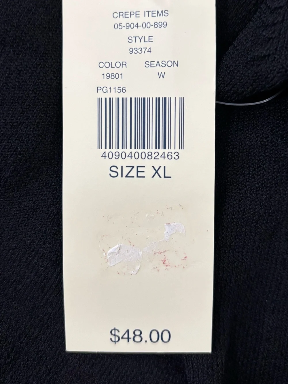Lord & Taylor Vintage Black Short-Sleeve Sweater Polo X-Large